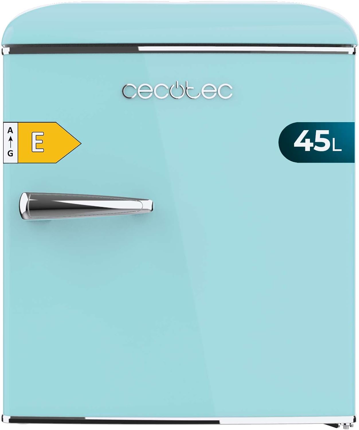 Mini Frigorífico Retro Cecotec 45L Bolero CoolMarket Azul, Clase E, Icebox