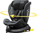 Silla de Coche Reecle I-Size 360° con ISOFIX, 0-12 Años, 40-150cm, Negro
