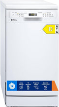 Lavavajillas Balay 45 cm, 10 Servicios, Silencioso, Blanco