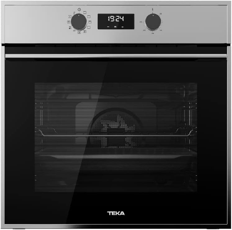 Teka Horno Multifunción 60 cm, 9 Modos, Limpieza HydroClean PRO, Control Táctil, Acero Inoxidable