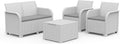 Keter Rosalie - Conjunto de Muebles Lounge con Cojines, Sillones y Mesa Contenedora
